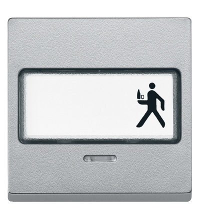 MTN434660 Kryt spínače s průzorem, System M, alu, Schneider Electric