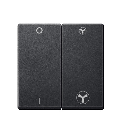 MTN435014 Kolébkový spínač, dvousegmentový pro spínač VMC, System M, antracit, Schneider Electric