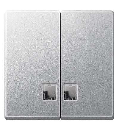 MTN437560 Kryt spínače dělený s otvory pro popisek, System M, alu, Schneider Electric