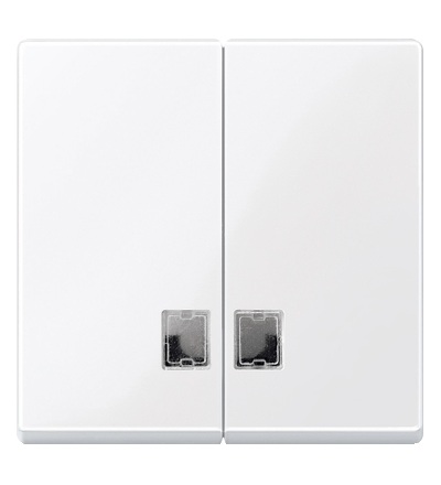 MTN438525 Kryt spínače dělený s otvory pro popisek, System M, active, Schneider Electric