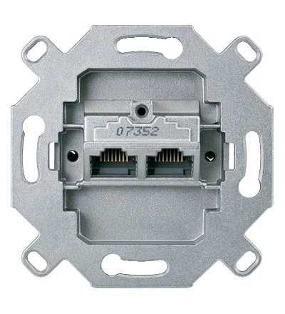 MTN465706 Mechanismus zásuvka datová dvojitá RJ45 kat.6, Schneider Electric