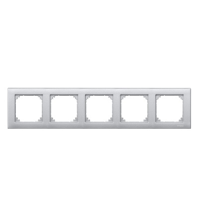 MTN486560 Rámeček M-Plan, pětinásobný, Aluminium, Schneider Electric