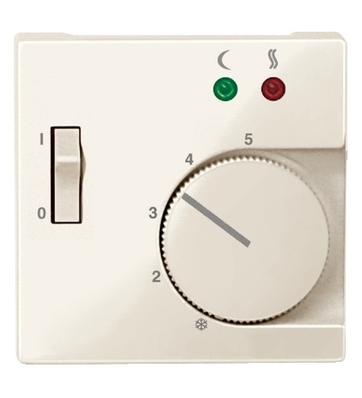 MTN534944 Centrální deska pro mechanizmus podlahového termostatu se spínačem, white cream cream, System-M, Schneider Electric