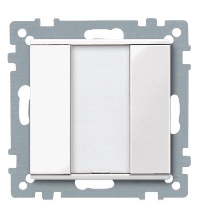 MTN617119 KNX tlač. panel 1-násobný plus, Polar, System M, Schneider Electric