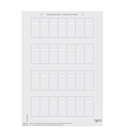 MTN618419 Archy štítků pro tlačítkové panely s IČ přijímačem, Bílá, System M, Schneider Electric