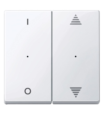 MTN619525 Kryty pro 2-násobný tlač. modul, 1/0+šipky, Active, System M, Schneider Electric