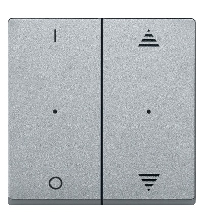 MTN625660 Kryty pro 2-násobný tlač. modul, 1/0+šipky, Aluminium, System M, Schneider Electric