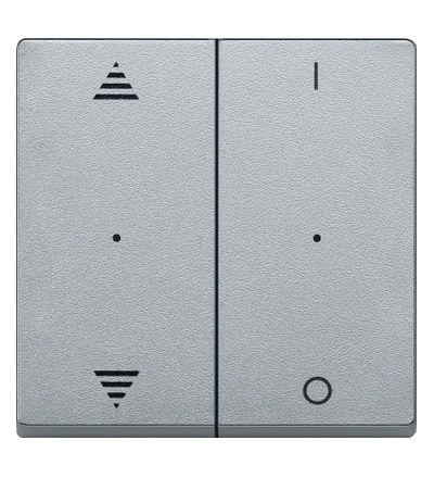 MTN625760 Kryty pro 2-násobný tlač. modul, šipky+1/0, Aluminium, System M, Schneider Electric