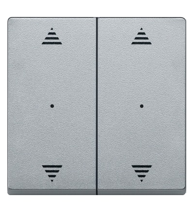 MTN625860 Kryty pro 2-násobný tlač. modul, 2xšipky, Aluminium, System M, Schneider Electric