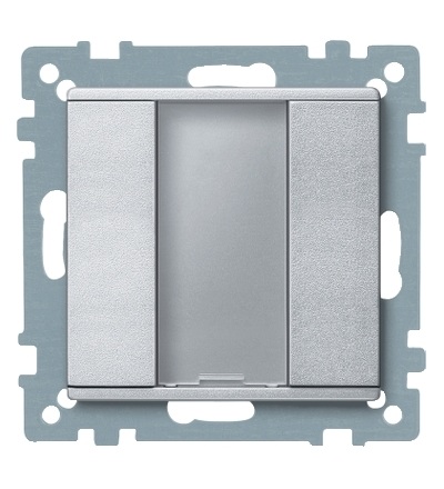 MTN627560 KNX tlač. panel 1-násobný plus, Aluminium, System M, Schneider Electric