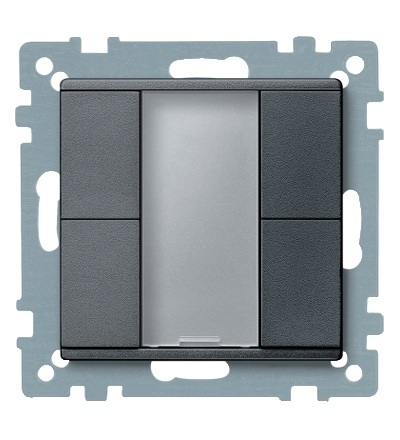 MTN627614 KNX tlač. panel 2-násobný plus, Antracit, System M, Schneider Electric