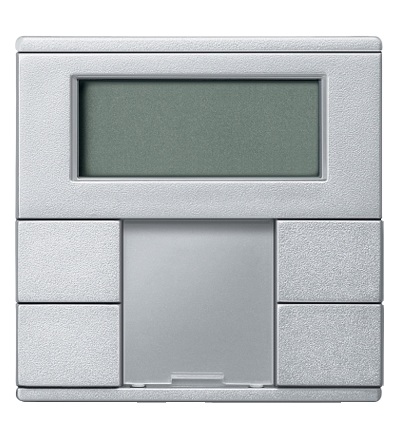 MTN6212-0460 KNX multifunkční tlač. panel, 2-násobný plus+RTC, Aluminium, System M, Schneider Electric