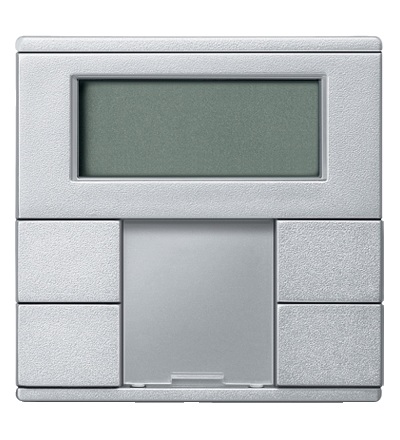 MTN6241-0460 KNX regulátor teploty místnosti s displejem, Aluminium, System M, Schneider Electric