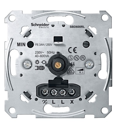 MTN5133-0000 Mechanismus stmívače pro ohmickou/induktivní zátěž (40-600 W/VA), Schneider Electric