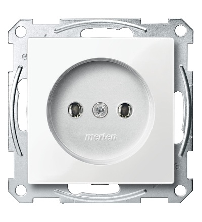 MTN2001-0319 Zásuvka bez zemnícího kontaktu 250V/16A, System M, polar, Schneider Electric