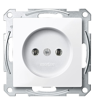 MTN2001-0325 Zásuvka bez zemnícího kontaktu 250V/16A, System M, active, Schneider Electric