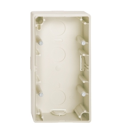 MTN512244 Krabice pro povrchovou montáž dvojnásobná, white cream, M-Smart, Artec, Schneider Electric