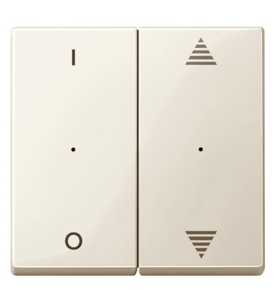 MTN619544 Kryty pro 2-násobný tlač. modul, 1/0+šipky, White, System M, Schneider Electric