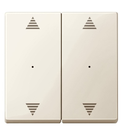 MTN619744 Kryty pro 2-násobný tlač. modul, 2xšipky, White, System M, Schneider Electric