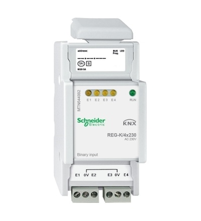 MTN644992 KNX modul binárních vstupů REG-K/4x230, Schneider Electric