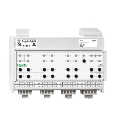 MTN649908 KNX žaluziový/spínací akční člen REG-K/8x/16x/10, Schneider Electric