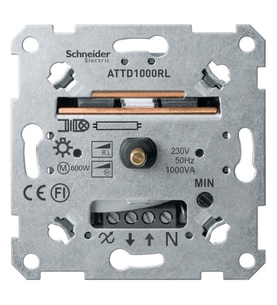 MTN5135-0000 Mechanismus otočného stmívače pro induktivní zátěž, 60-1000 VA, Schneider Electric