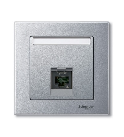 MTN465860 Centrální deska pro 1-segmentovou nosnou desku s propojovacími moduly, System M, alu, Schneider Electric