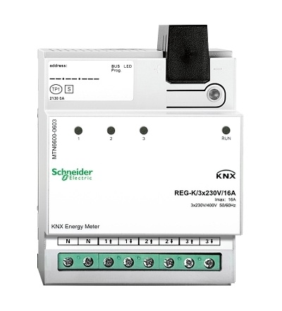 MTN6600-0603 KNX Elektroměr REG-K/3x230V/16A, Schneider Electric