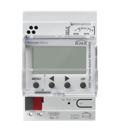 MTN6606-0008 KNX roční časový spínač REG-K/8/800, Schneider Electric