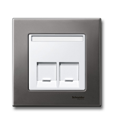 MTN403114 Rámeček 1násobný M-Elegance Rhodium Grey, Schneider Electric