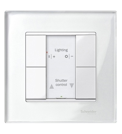 MTN617219 KNX tlač. panel 2-násobný plus, Polar, System M, Schneider Electric