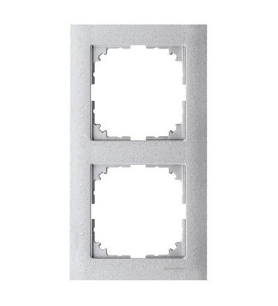 MTN4020-3660 Rámeček 2násobný M-Pure, aluminium, Schneider Electric