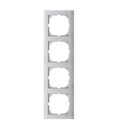 MTN4040-3660 Rámeček 4násobný M-Pure, aluminium, Schneider Electric