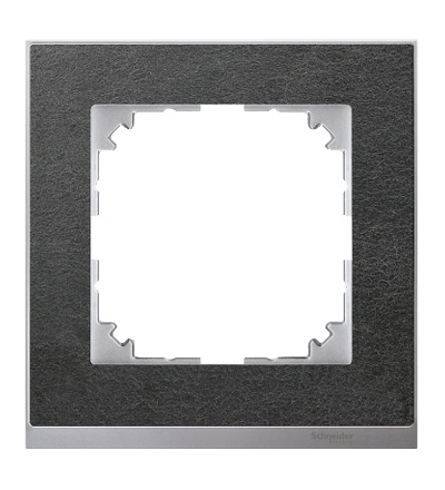 MTN4010-3669 Rámeček 1násobný M-Pure Decor, slate/aluminium, Schneider Electric