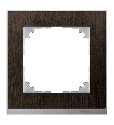 MTN4010-3671 Rámeček 1násobný M-Pure Decor, wenge/aluminium, Schneider Electric