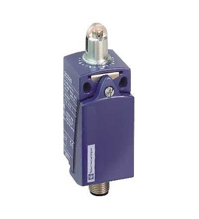 XCKD2102M12 Polohový spínač XCKD, čep s ocelovou kladkou, 1Z+1V, mžik., M12, Schneider Electric