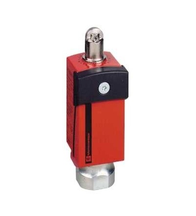 XCSD3902G13 Bezp. polohový spínač, kov, čep s kladkou, 2V+1Z, 1 závitový otvor Pg 13,5, Schneider Electric