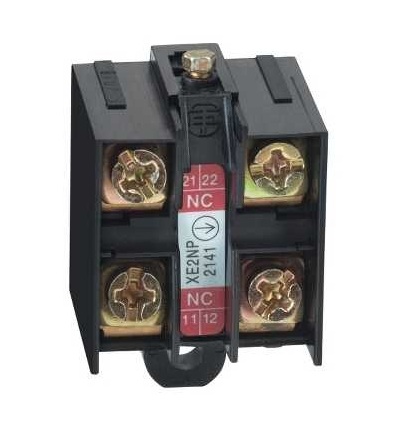 XE2NP2141 Polohový spínač spínací jednotka, 2V, zpožděný, současně, Schneider Electric