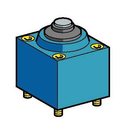 ZC2JE61 Hlava polohového spínače ZC2J, kovový čep, Schneider Electric
