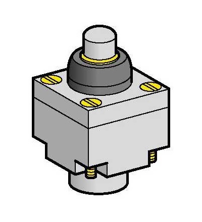 ZCKE619 Hlavice polohového spínače ZCKE, kovový čep s ochranným krytem, Schneider Electric