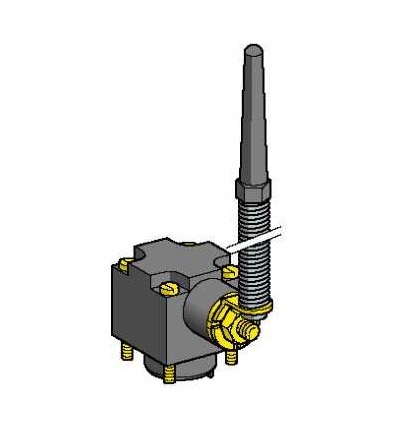 ZCKD81 Hlavice polohového spínače ZCKD, pružná páka s plast. koncovkou, Schneider Electric