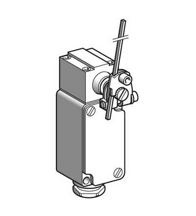 XC2JC10151 Polohový spínač XC2, J, ocelová čtver. tyč lever, 1 C/O, Schneider Electric