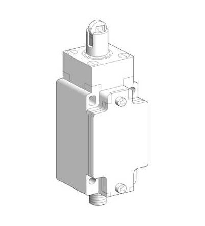 XCKJ167D Poloh. spínač XCKJ-čep ze zesílenou ocelovou kladkou-1Z+1V-mžik.funkce-M12, Schneider Electric