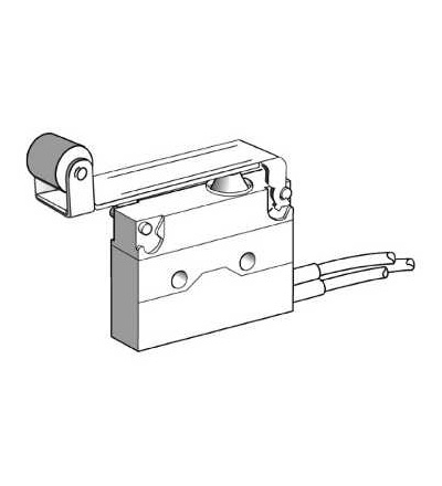 XEP4E1FDA454 Miniaturní polohový spínač, páka s kladkou, kabel délka 0,5m, Schneider Electric