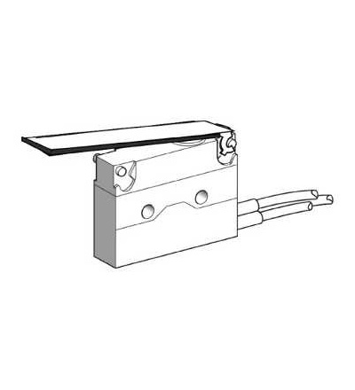 XEP4E1FDA326 Miniaturní polohový spínač, plochá páka, kabel délka 0,5m, Schneider Electric