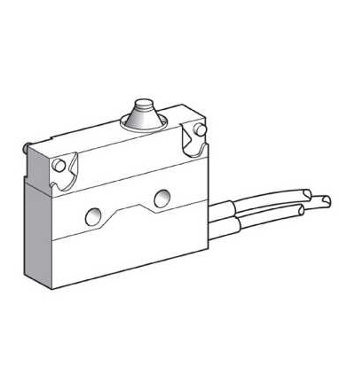 XEP4E1FD Miniaturní polohový spínač, plochý čep, délka kabelu 0,5m, Schneider Electric