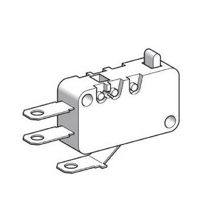 XEP3S1W2 Miniaturní polohový spínač, plochý čep, Schneider Electric