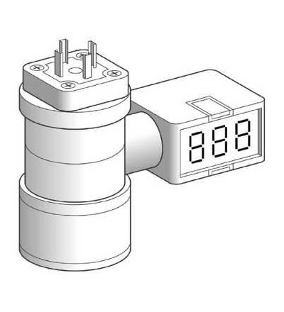 XMLEZM01 Local display, for electronic pressure sensor -1 bar, Schneider Electric