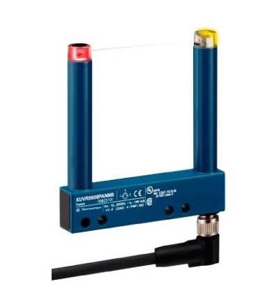 XUVR0608PANM8 Fotoelektrické čidlo, XUV, vidlicové, 80X60mm, 12..24VDC, M8, Schneider Electric