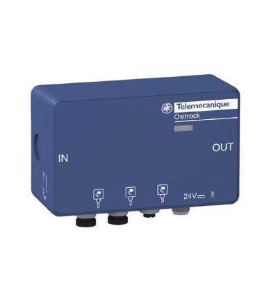TCSAMT31FP Odbočná krabice, 3 RFID stanice do Modbus nebo UNI-TELWAY, M12, Schneider Electric